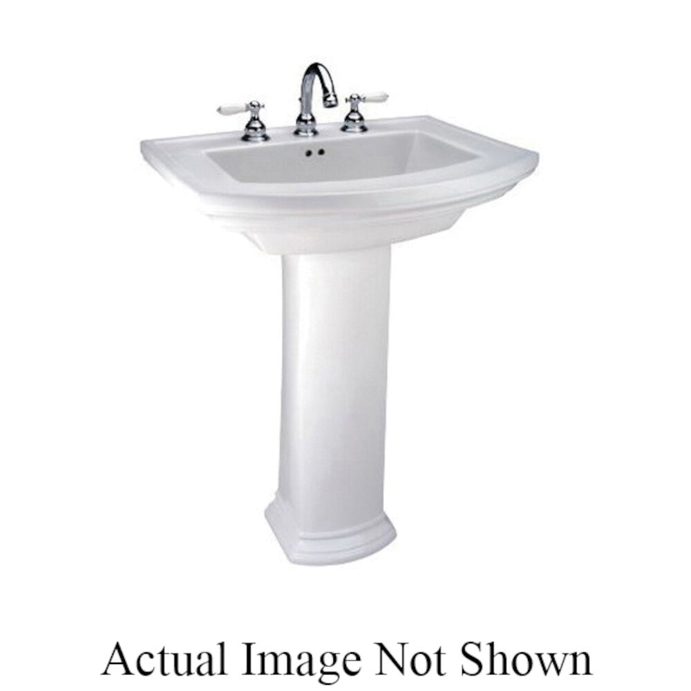 Mansfield® 328-1 WH Barrett™ Lavatory Only With Integral Rear Overflow, Oval, Vitreous China, White