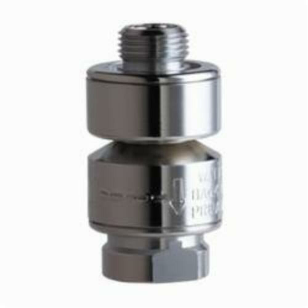 Chicago Faucet® E22JKCP In-Line Atmospheric Vacuum Breaker, 3/8-18, MNPTxFNPT, Domestic
