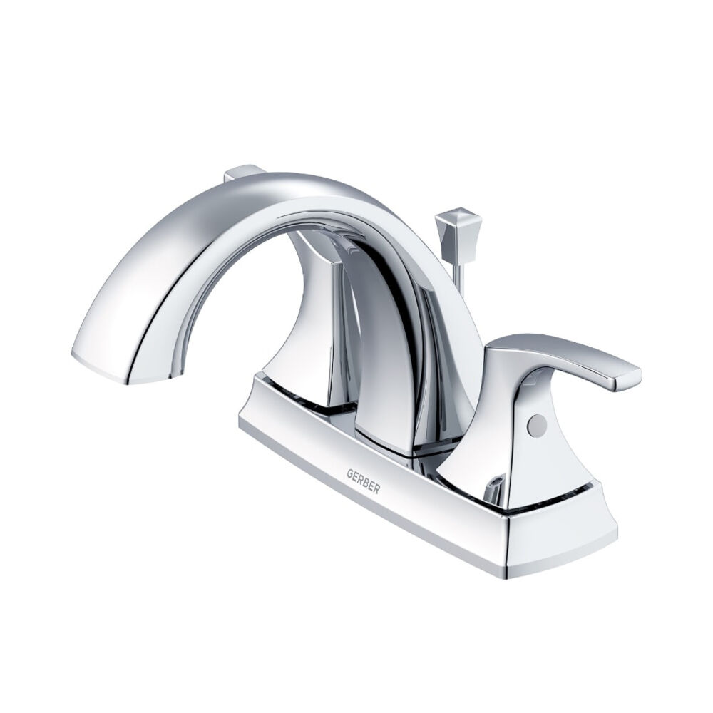 D307018 Vaughn® Centerset Lavatory Faucet, 2 Handles, Metal Pop-Up Drain, 1.2 gpm, Chrome