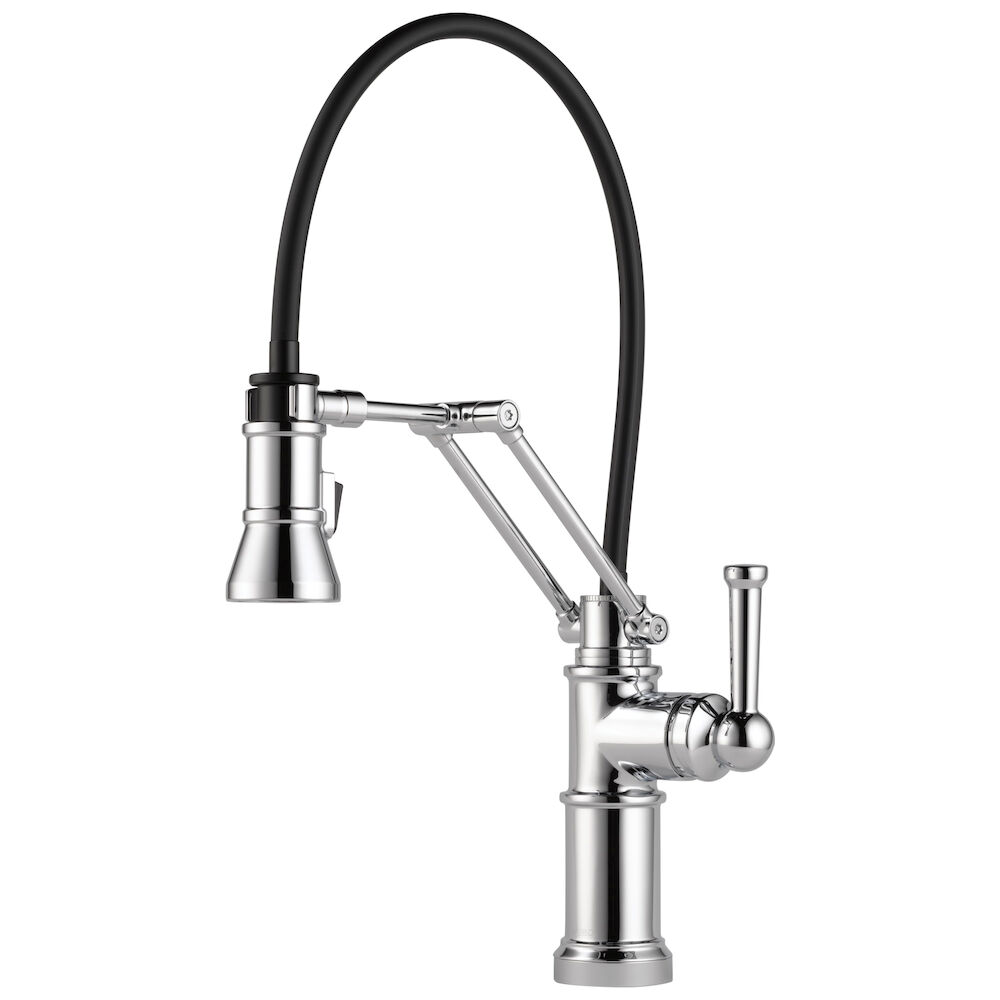 Brizo Artesso® Single Handle Articulating Kitchen Faucet, Chrome