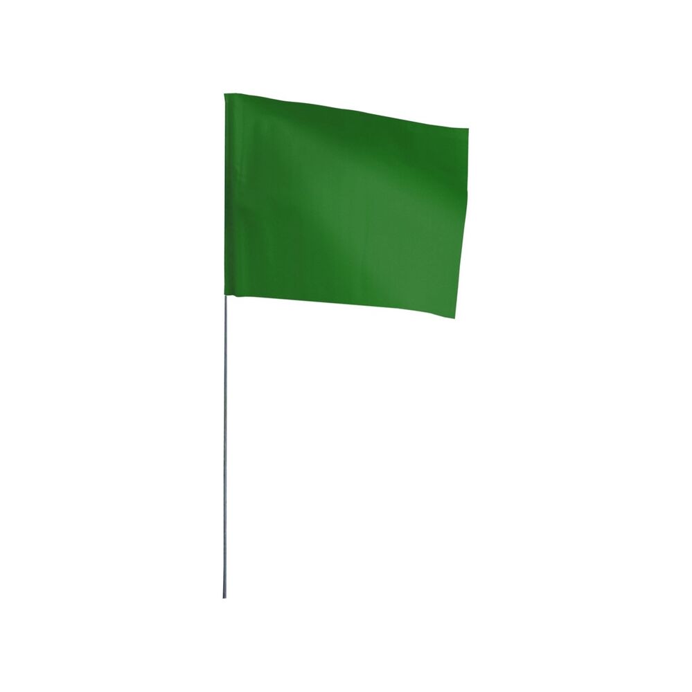 4x5" Marking Flag, 21" L, Green