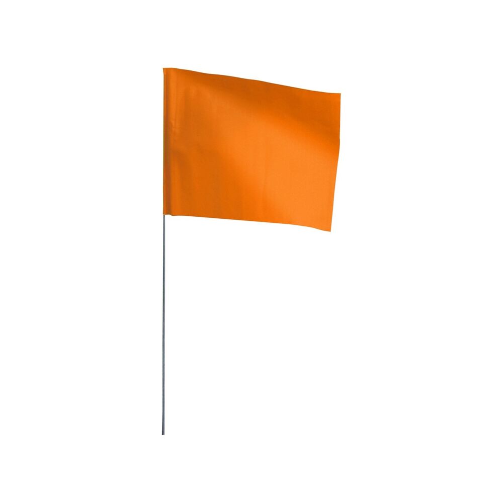 4x5" Marking Flag, 21" L, Orange