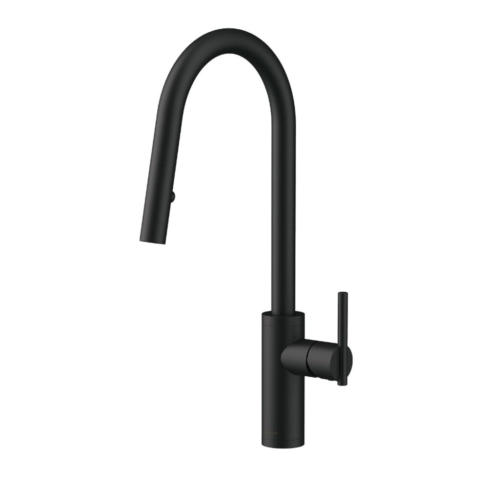 D454058BS Parma Kitchen Faucet, 1.75 gpm Flow Rate, 1 Handle, Spray/Aerated Stream Function, Satin Black