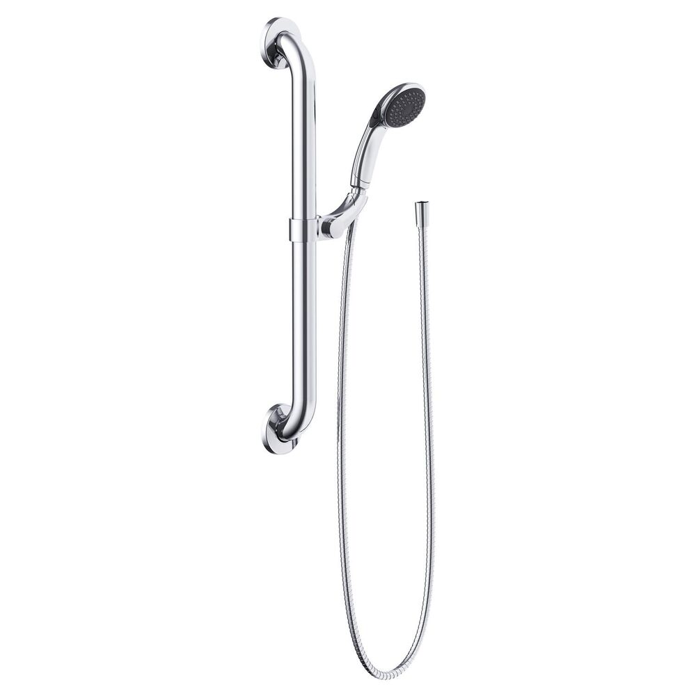 G0044735 Commercial Hand Shower, 3-3/8 in Dia Shower Head 2-Function Shower Head, 2.5 gpm Flow Rate, 72 in L Hose, Chrome