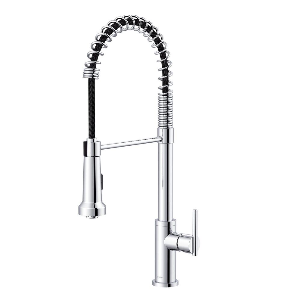 D454258 Parma Single Handle Kitchen Faucet, 1.75 gpm Flow Rate, 1 Handle, 1 Faucet Hole, Chrome