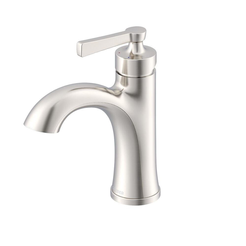 D225079BN Northerly Bathroom Faucet, 1.2 gpm Flow Rate, 6-1/8" H Spout, 1 Handle, 50/50 Touch-Down Drain, 1 Faucet Hole, Brushed Nickel