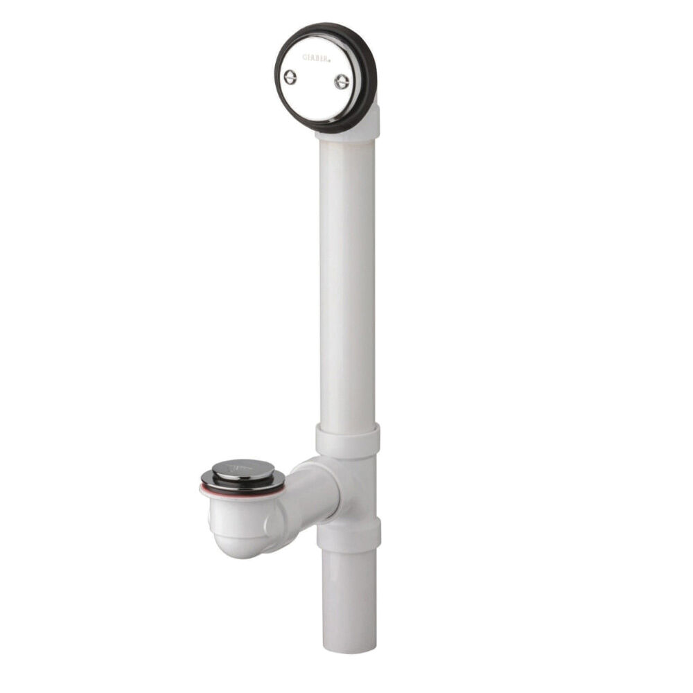 G0041532 41-532 Series Auto Trip Bath Drain, PVC, Polished Chrome