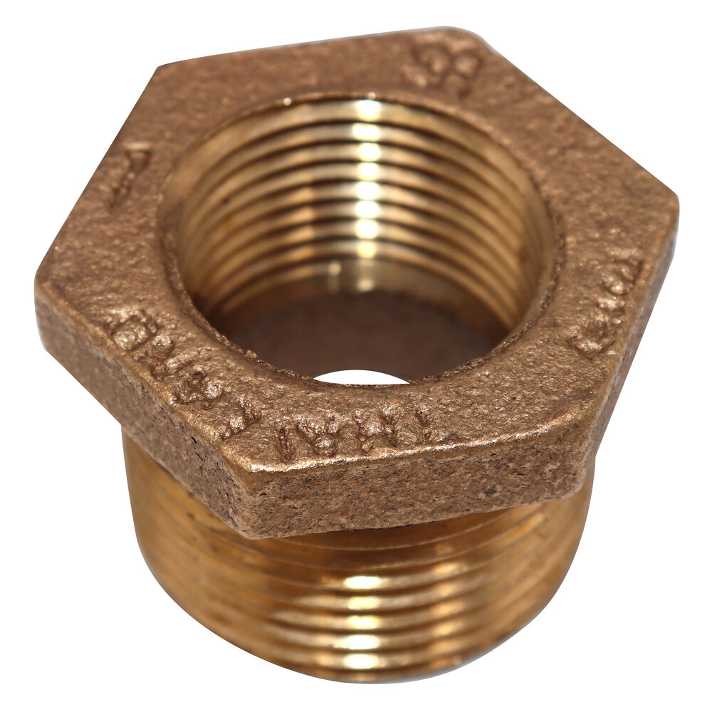 1x3/4  Rough Brass HEX BUSHING