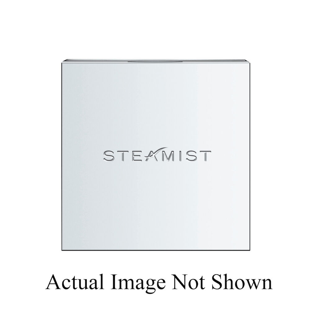 Steamist® 3199M-BN Modern Steamhead With 550M Modern Control, 3" Wx3" H, 3/4" MNPT, Brass