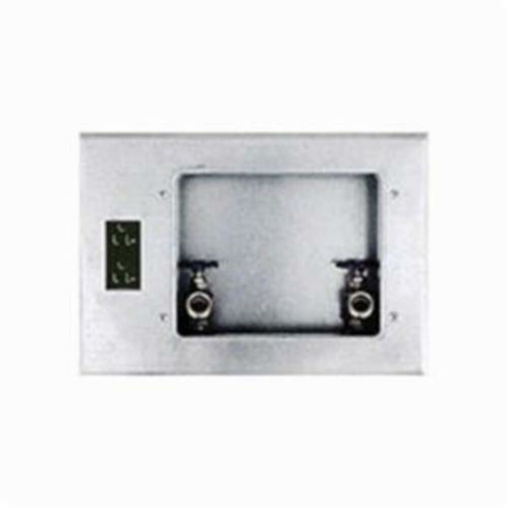 Guy Gray™ 82037 Center Drain Washing Machine Outlet Box, Steel, Galvanized