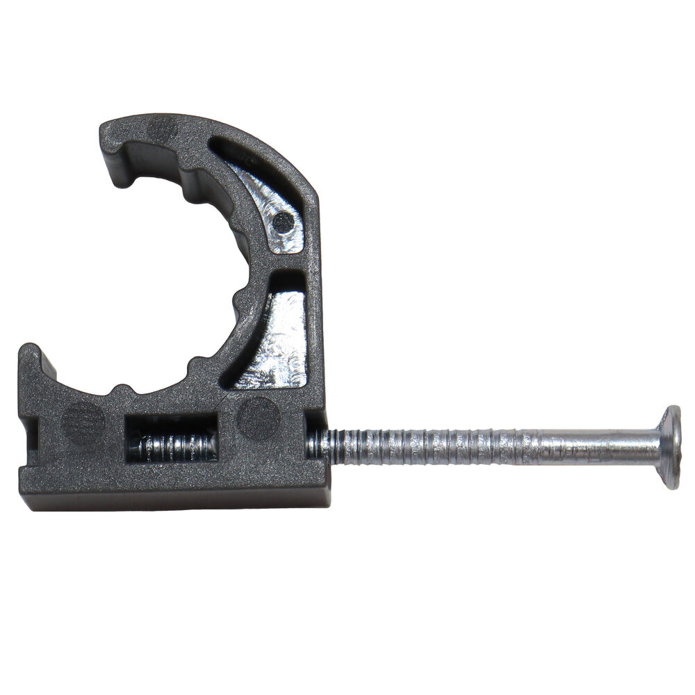 Oatey® 33900 Half Pipe Clamp w/ Barbed Nail, 1/2" Pipe, Polypropylene