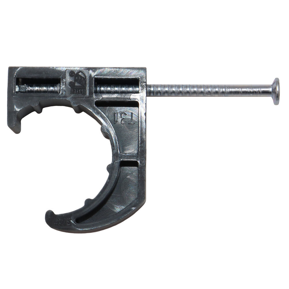 Oatey® 33901 Half Pipe Clamp w/ Barbed Nail, 3/4" Pipe, Polypropylene