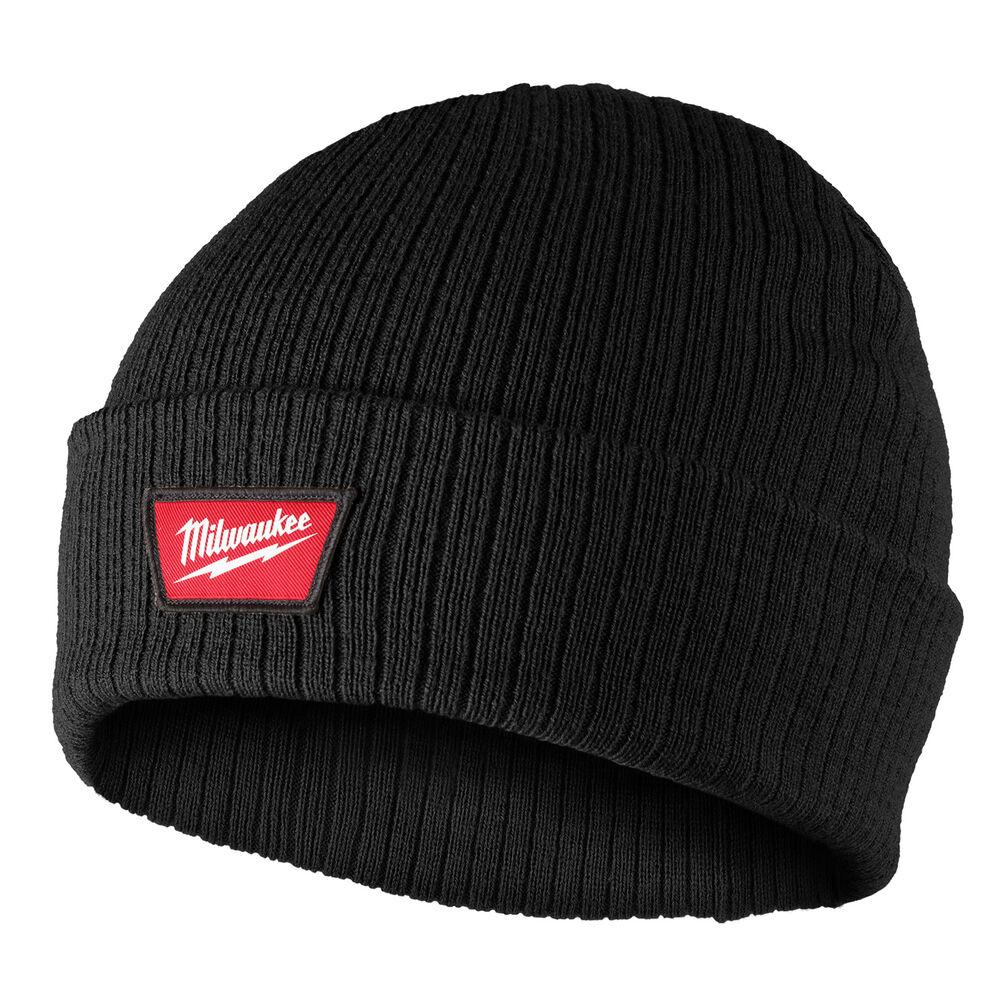 Milwaukee® Tool M750B Rib-Knit Cuffed Beanie, Black