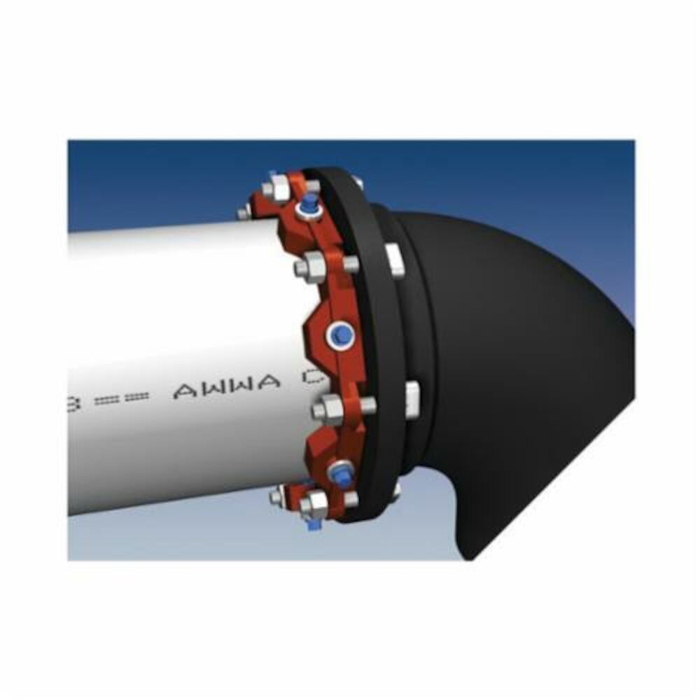 EBAA® 2006PV 2000PV Mechanical Joint Restraint, 6 in Pipe, 6 Bolts, 6 Wedges, Ductile Iron, Domestic