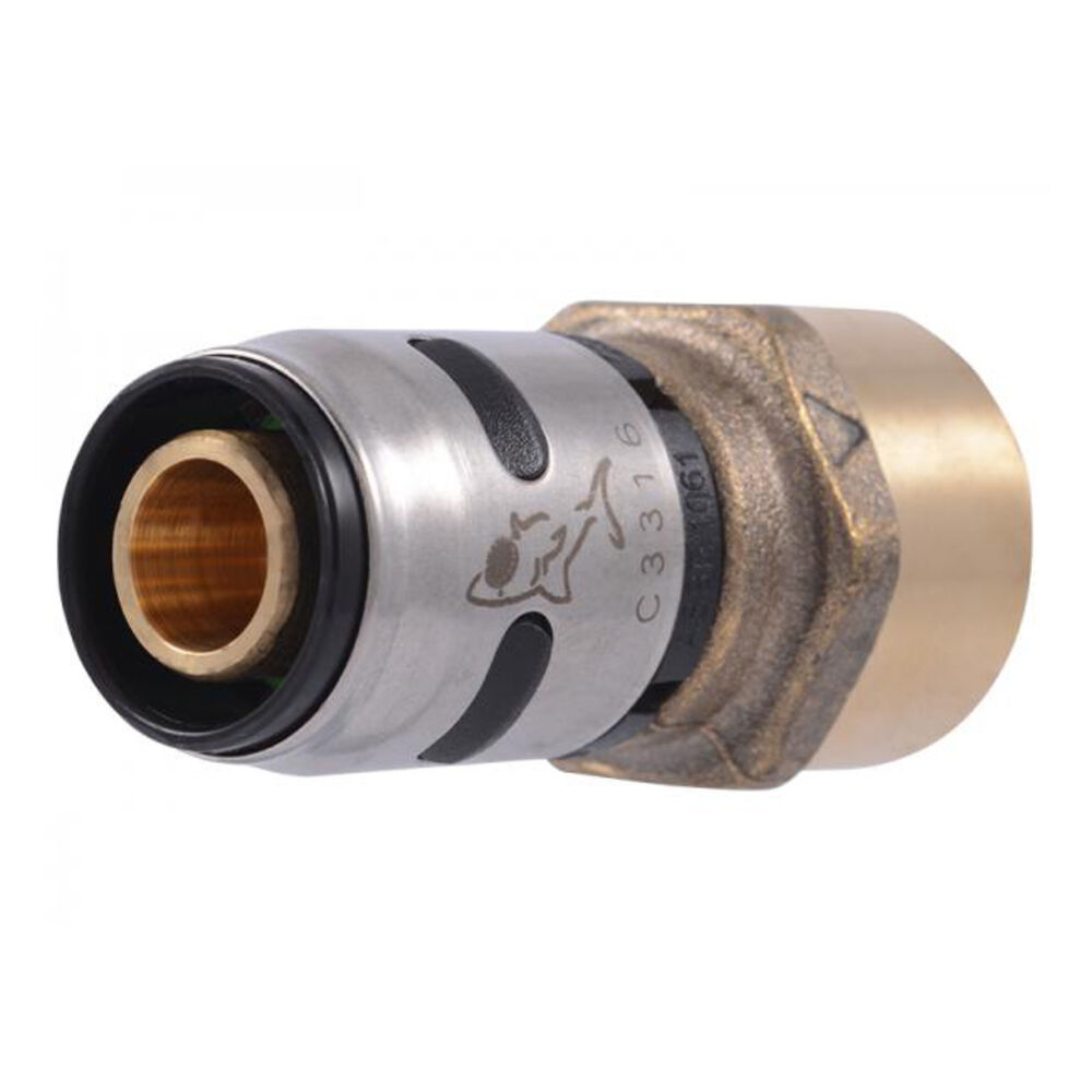 SharkBite® EvoPEX K072WP3 1/2" Push-to-Connect x FNPT LF Brass Female Adapter 3PK