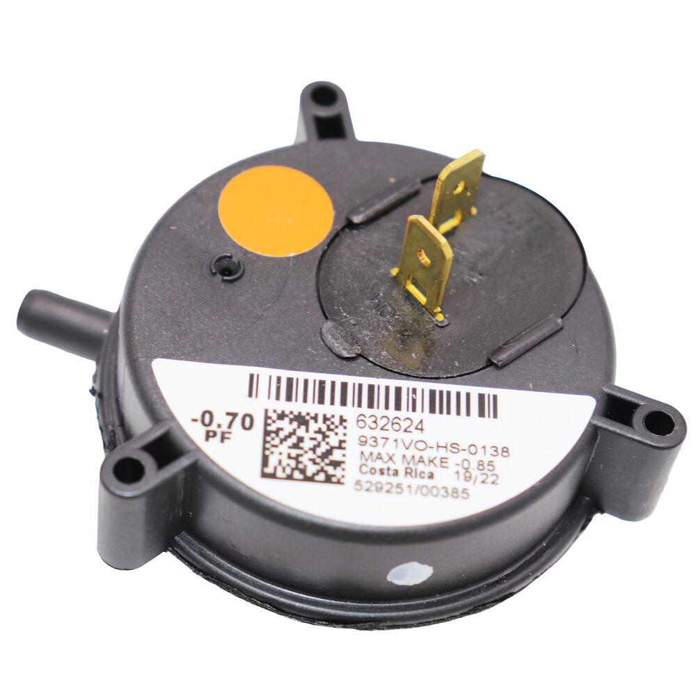 632624 SPST Pressure Switch, M7 Series, -0.70" wc