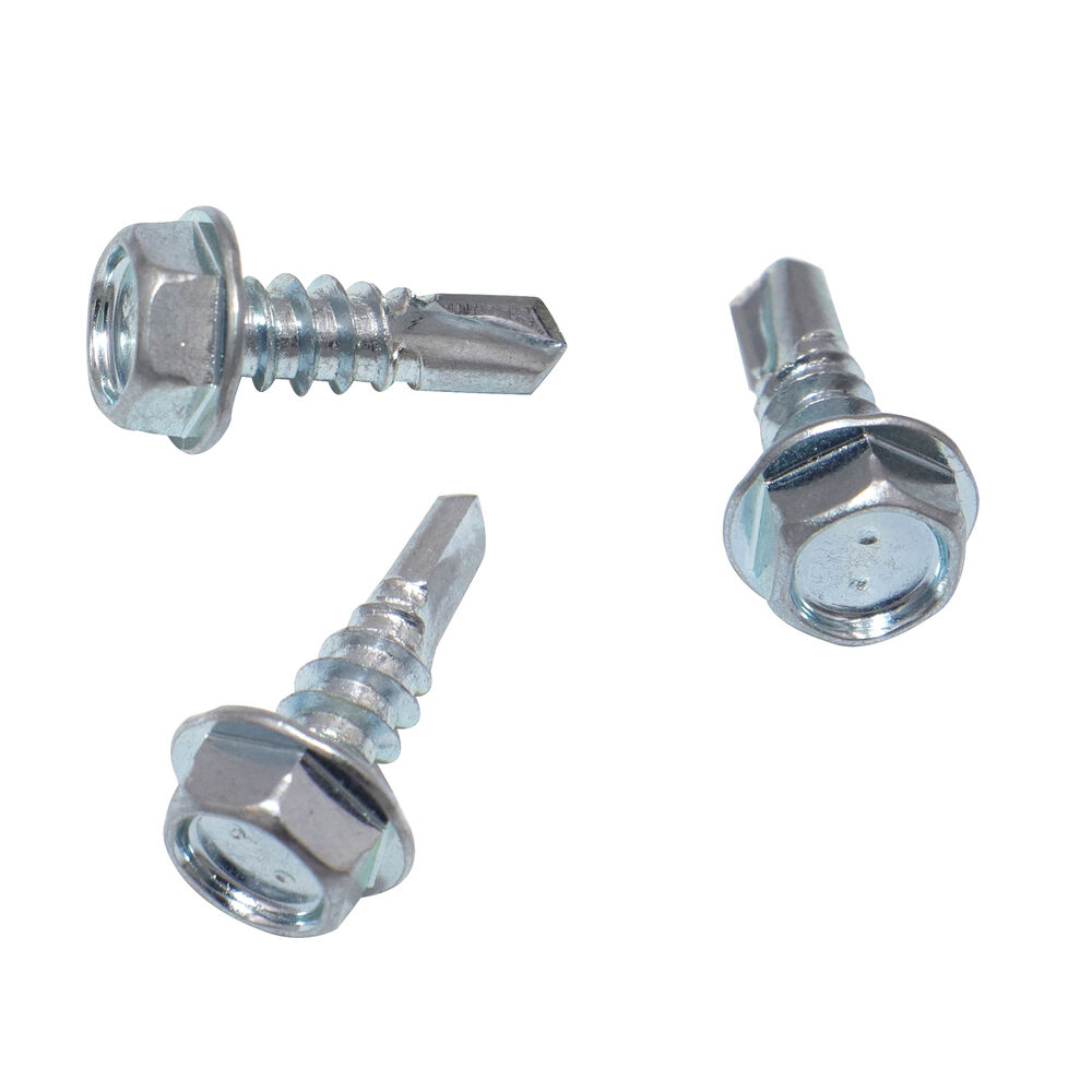 Malco® Bit-Tip® BT131X Self Drilling Screw, Imperial, #8-18, Hex Washer Head, Hex Drive, Steel