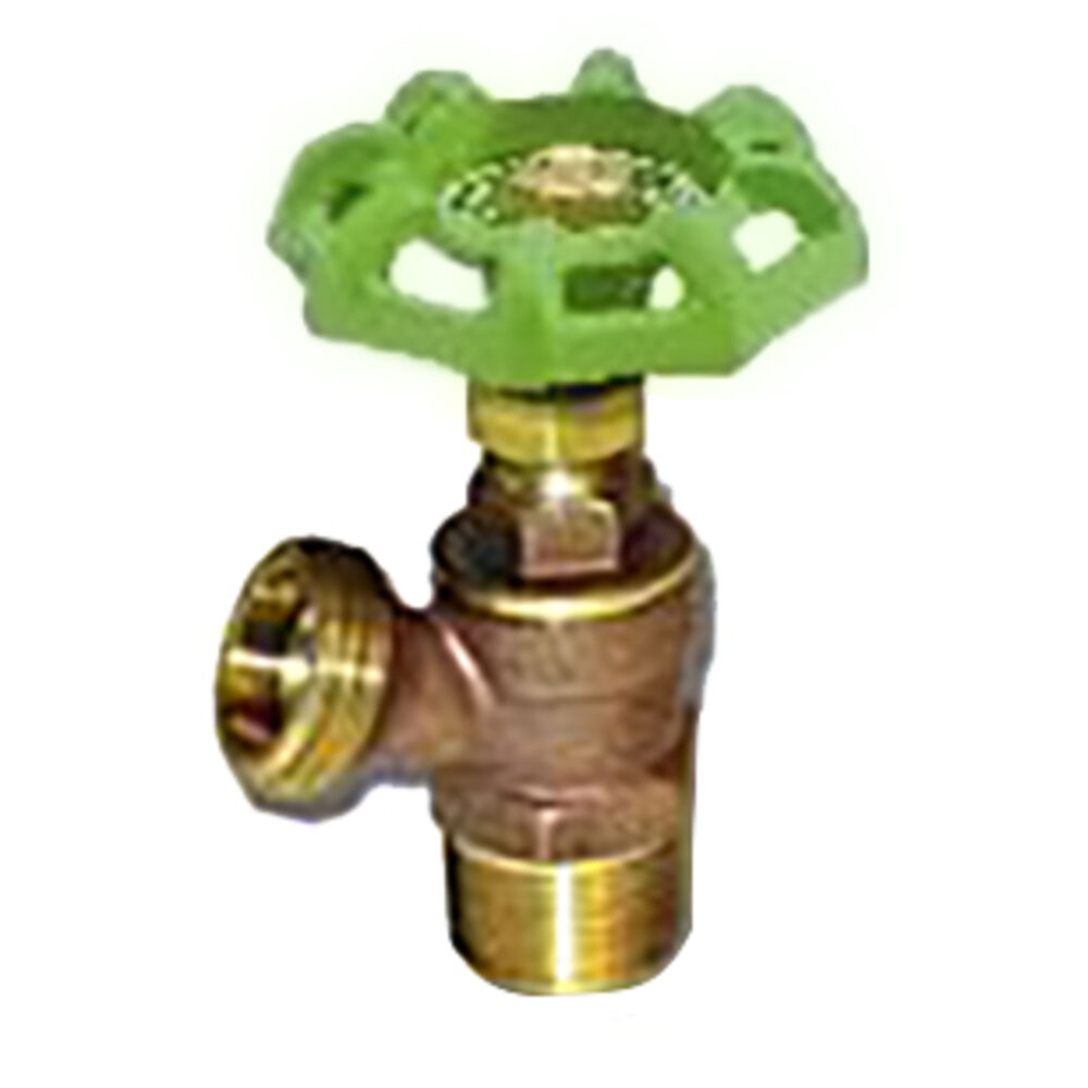 Matco-Norca™ 205F03LF 3/4"x1/2" Angle Spout Boiler Drain, Hose x MNPT, 205FLF Series, 125 psi Water/Oil/Gas, Brass Body, Import