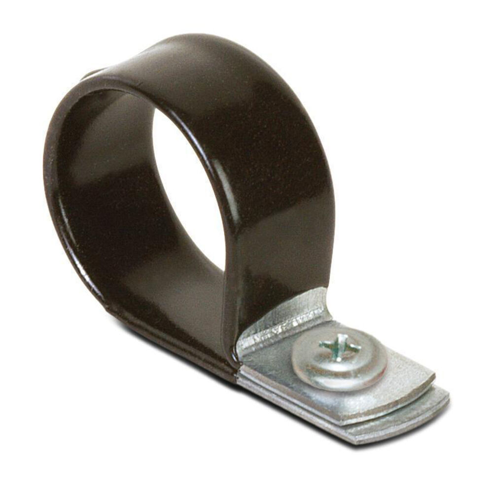 523-31 Clamp With Screw, 5/16 in, 150 lb, Galvanized Steel, Vinyl Coated, Domestic