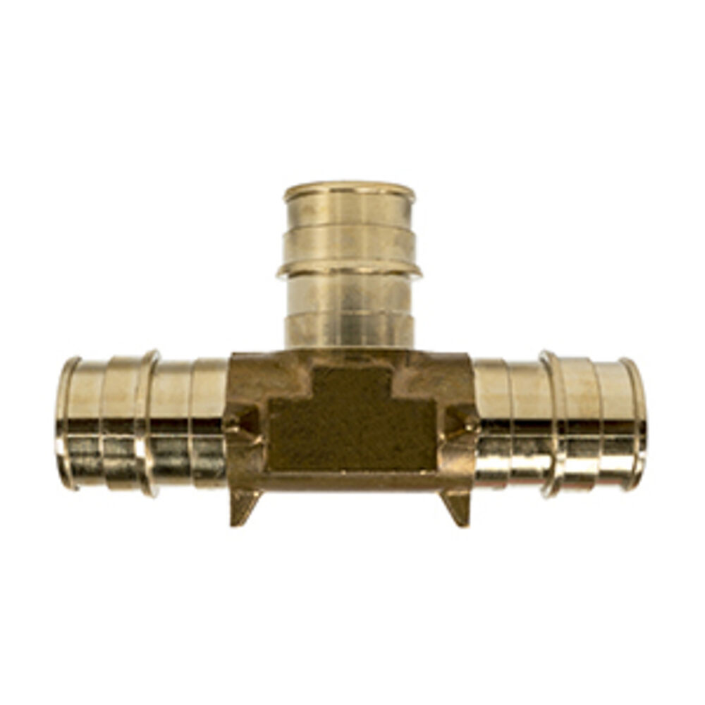 641WG222 1-Piece Tee, 1/2 in, F1960 Cold Expansion PEX Grip™, Brass, Domestic