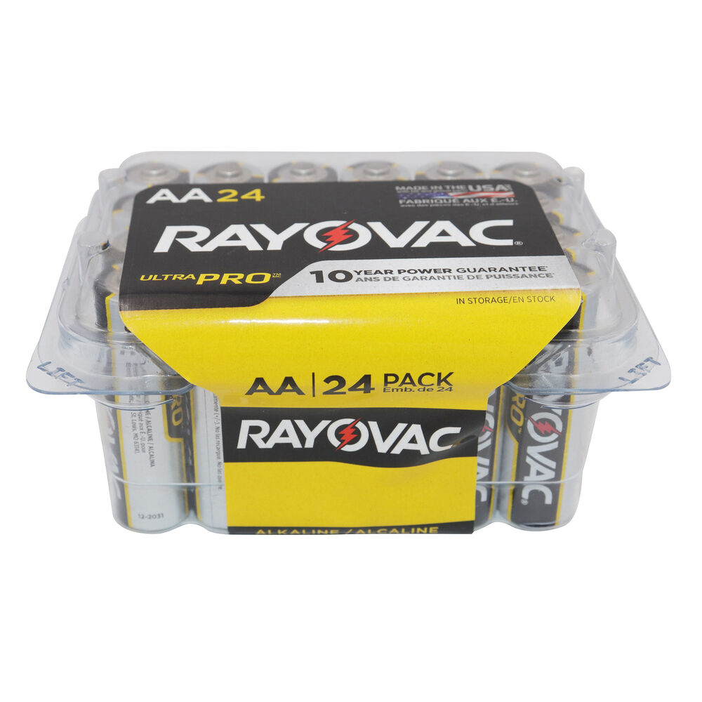 Rayovac® Ultra Pro 48571 Contractor Pack Battery, Alkaline, 1.5 VDC, 2500 mAh, AA