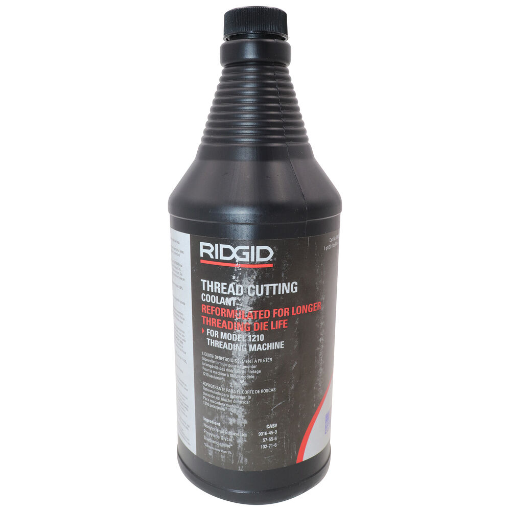 RIDGID® 30693 Water Soluble Thread Cutting Coolant, 1 qt Squeeze Bottle, Mild Petroleum, Liquid, Amber