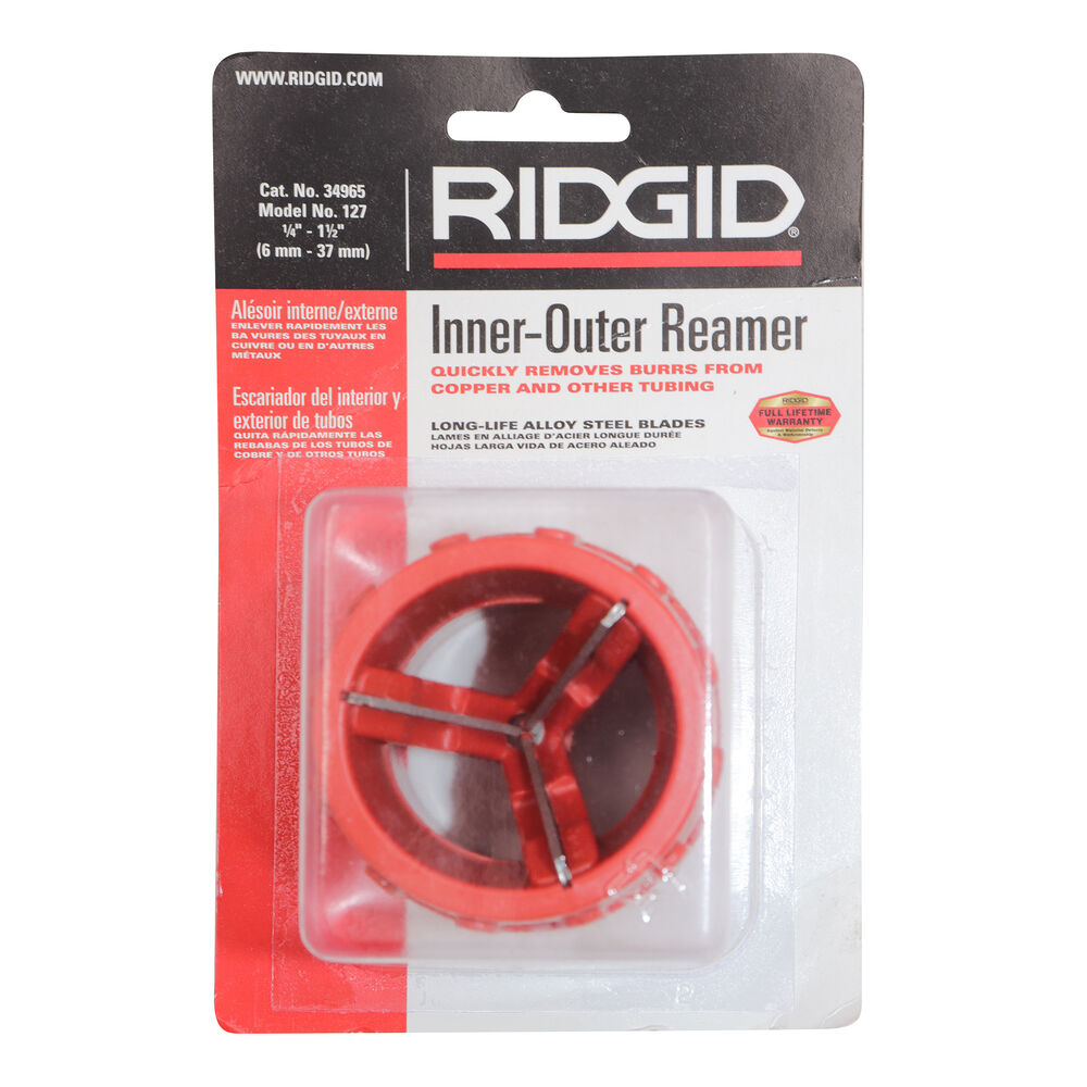 RIDGID® 34965 127 Inner/Outer Reamer, 1/4 to 1-1/2 in