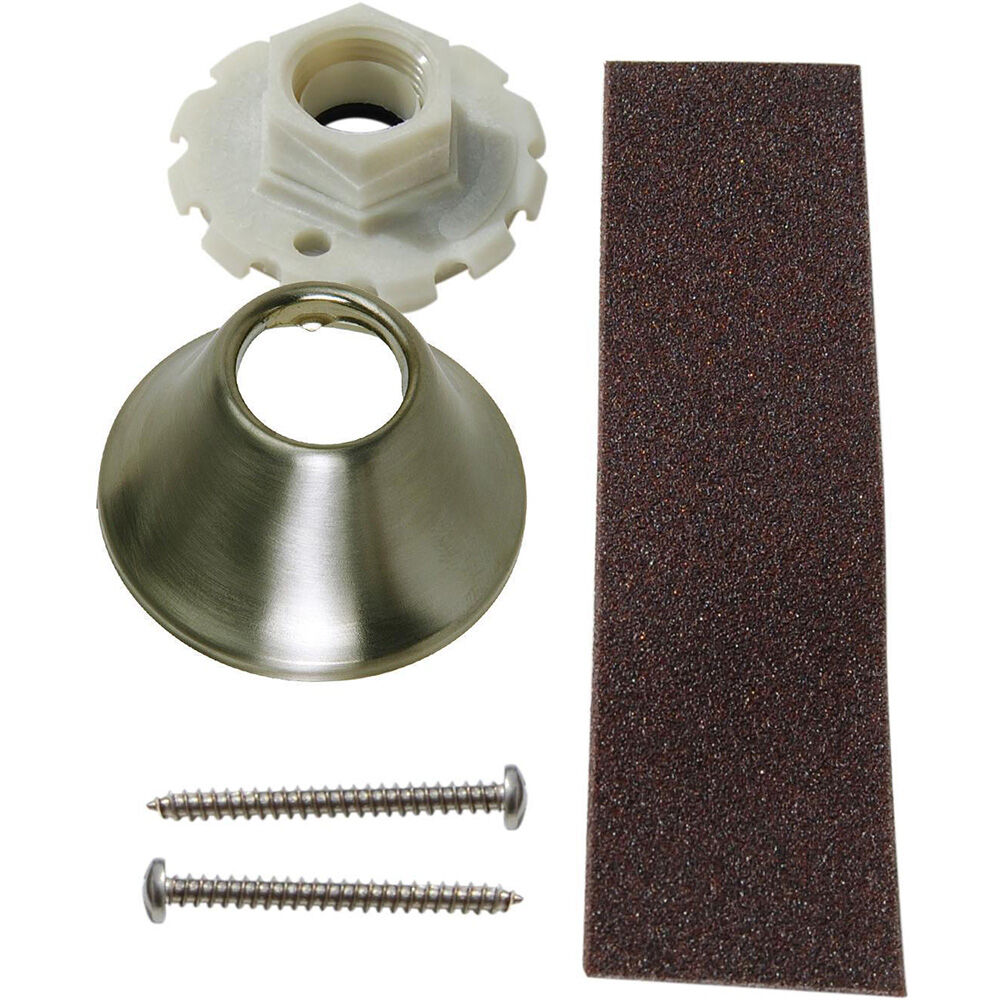 Sioux Chief WallNut™ 616-02SN Shower Wallnut w/ Escutcheon, Nylon