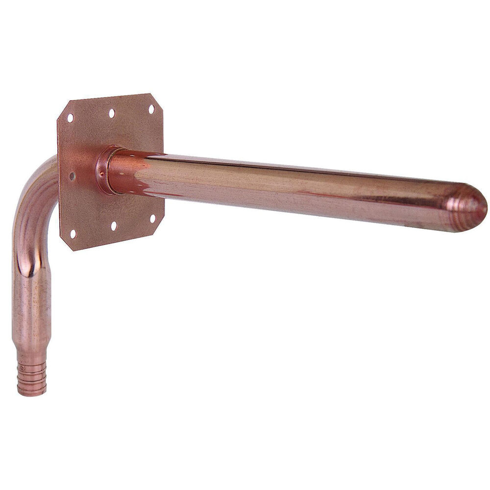 630X148E Square O-Strap 90 deg Stub-Out Elbow, 3/8 in, F1807 Crimp PEX x CTS, Copper