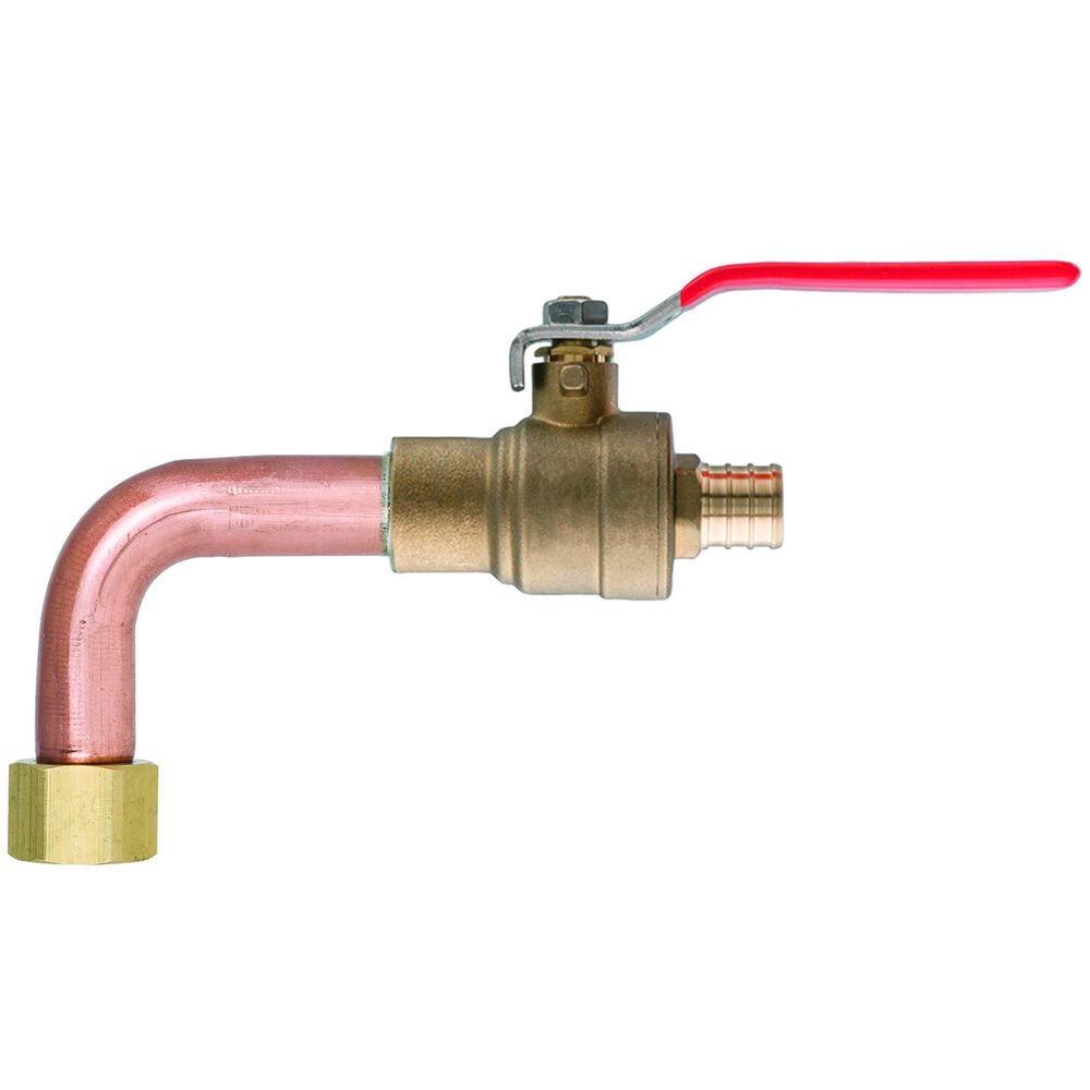 631XG02FP Water Heater Connector Elbow, 3/4 in, F1807 Crimp PEXxFNPT Swivel, Copper