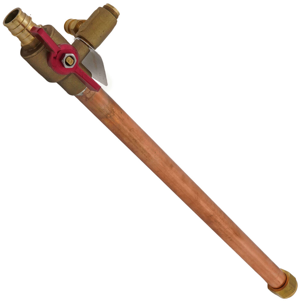 Sioux Chief 633WG18WRV 633 Straight Water Heater Connectors, 3/4" FNPT Inlet, 3/4" F1960 Cold Expansion PEX X FSWVL Outlet, Copper Body