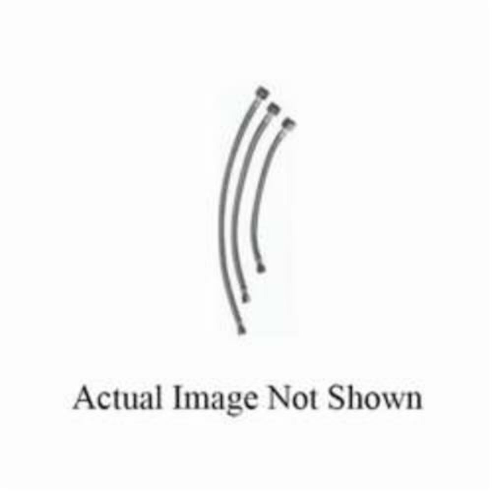 SFC-512-PP Faucet Connector, Soft Compression 3/8" Inlet, Soft Cone Compression 3/8" Outlet, Stainless Steel Body