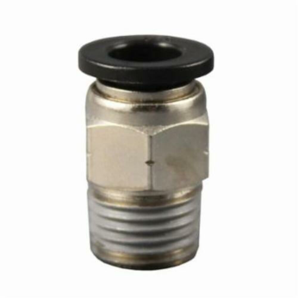 Polyconn® Pneumatic Connector, Push-In x Male NPT, Brass/Polybutylene