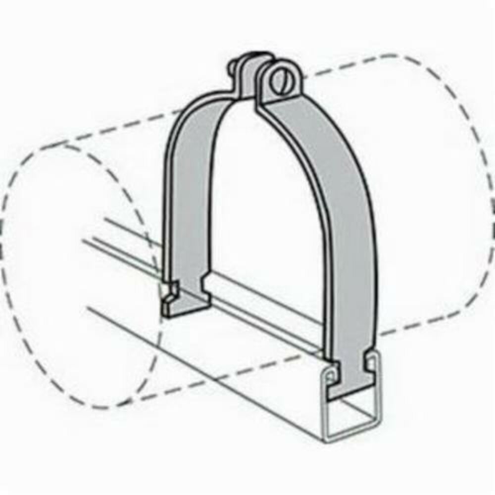 Anvil-Strut™ 2400224438 FIG AS 1200 Tube Clamp, 4" Nominal, 1000 lb Load, 4-1/8" OD, Steel, Domestic