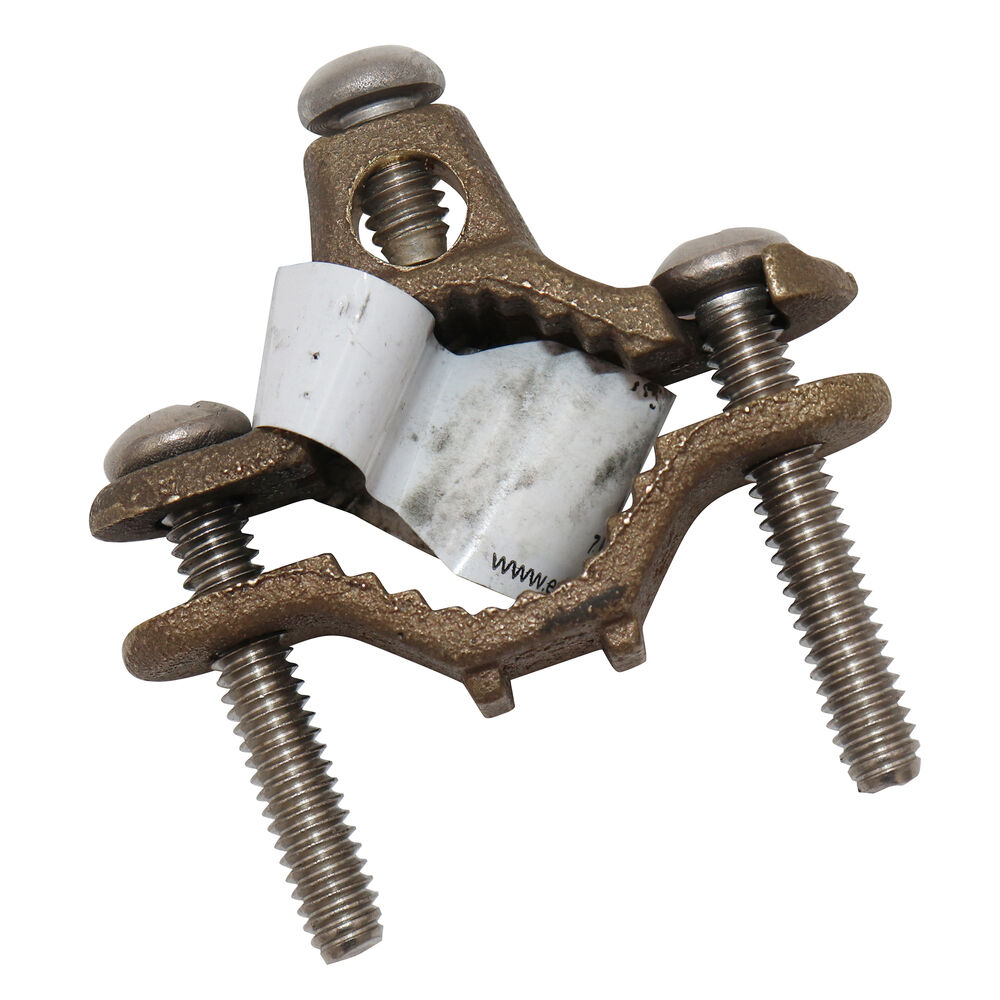 Gastite® CWP1JSH Bonding Clamp, for 3/8" to 1/2" Corrugated Stainless Steel Tubing (CSST) Pipe/Tube, Solid Brass