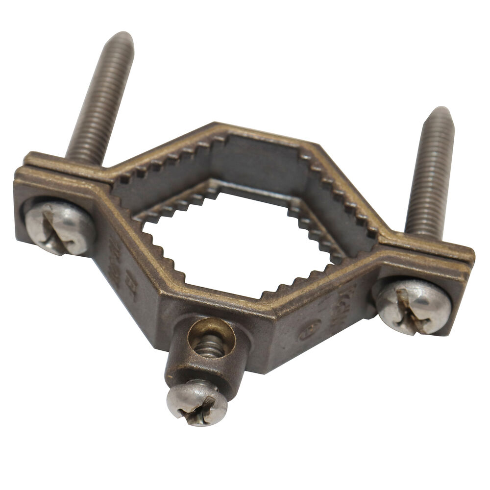 Gastite® CWP2JSH Bonding Clamp, 3/4 in, 1 in, 1-1/4" CSST Pipe/Tube, Solid Brass