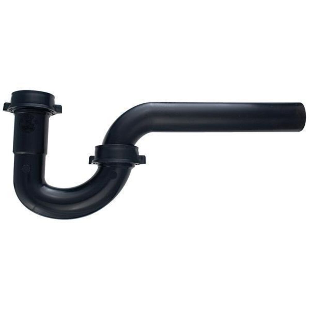 230-0115101 P-Trap, 1-1/4 in, Black, Polypropylene, Domestic