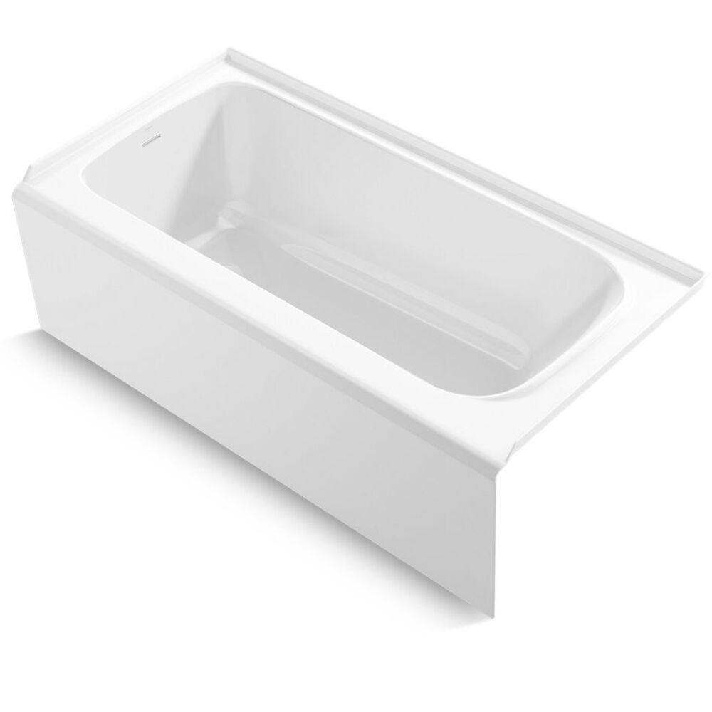 Kohler K25830-LA-0WHT 60" x 30" Alcove Bath, Left Drain, White