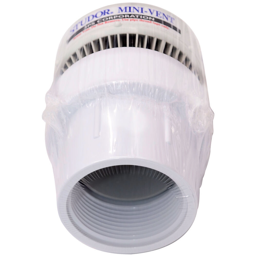 STUDOR® MINI-VENT® 20301 Air Admittance Valve With Adapter, 1-1/2 or 2 in, ABS Body, Domestic