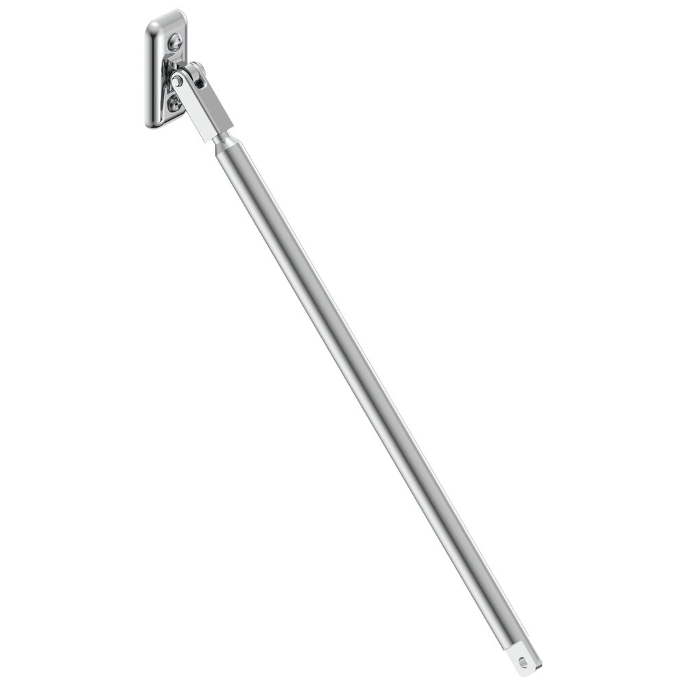 Commercial Instit Parts Straight Wall Brace Assembly, Chrome