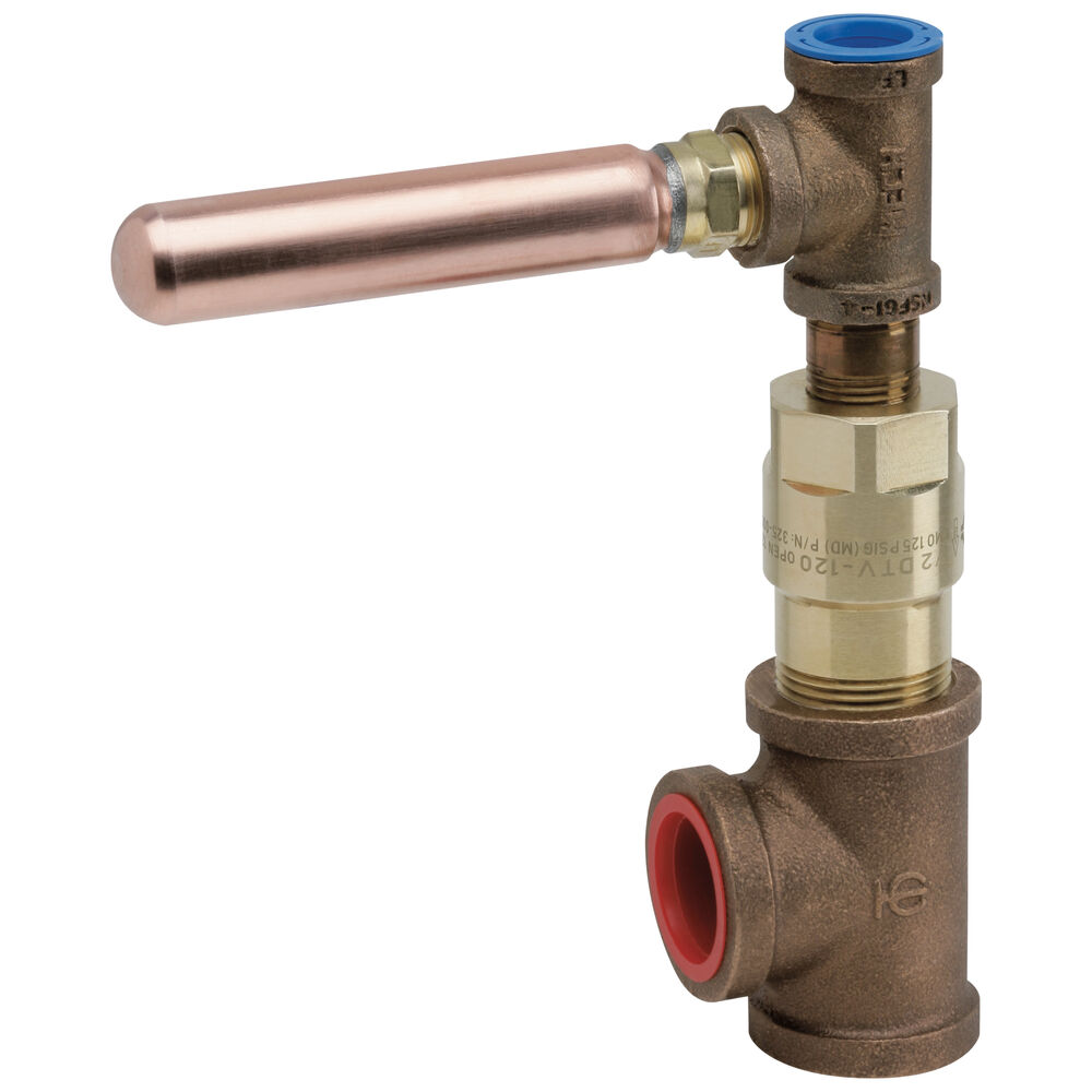DELTA® 5COM-GA-021 Automatic Blowdown Tempering Valve, For Use With Delta Commercial Steam Generators, 1/2" NPT Water Inlet Size/1" NPT Drain Size