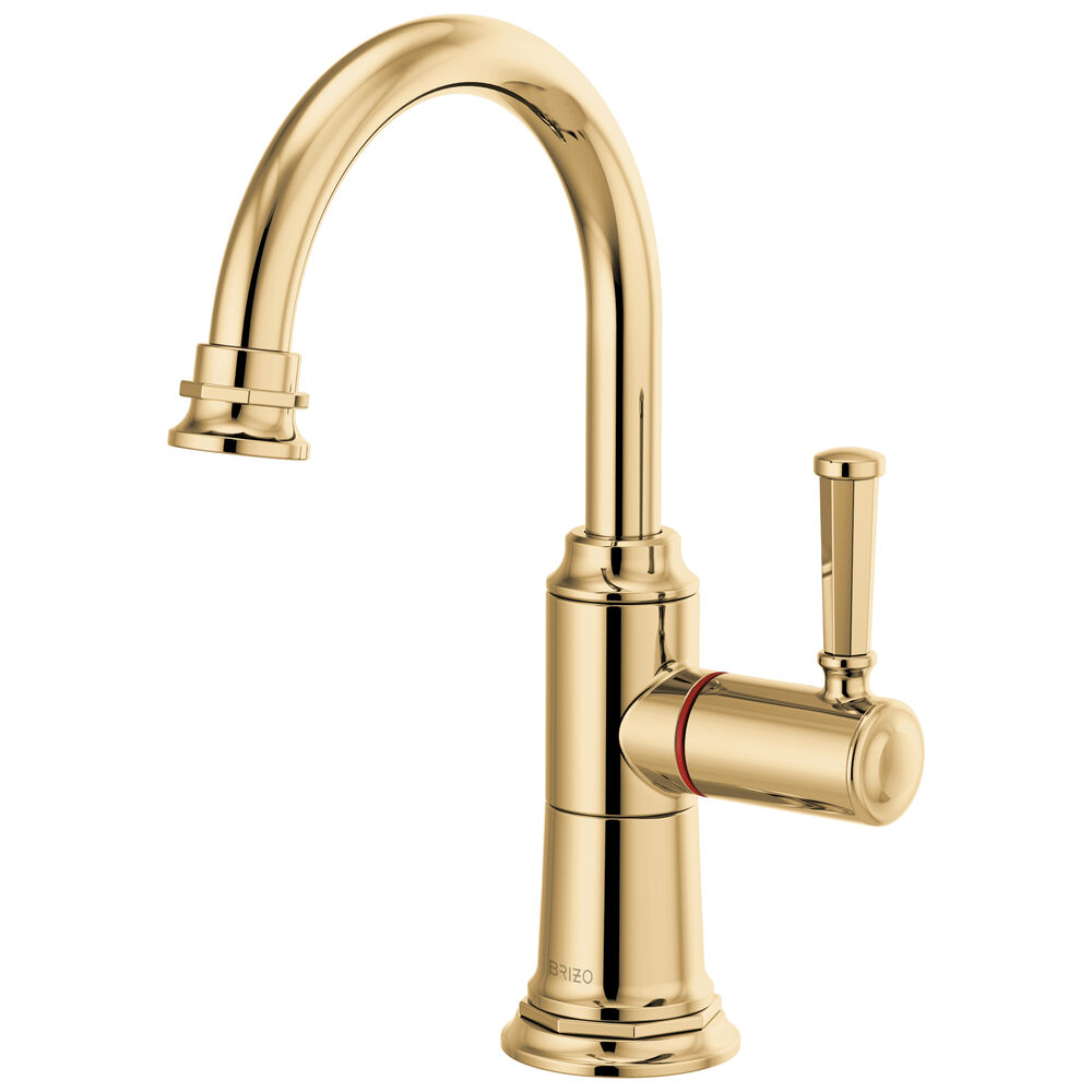 Brizo® Rook® Instant Hot Faucet w/ Arc Spout, Polished Gold