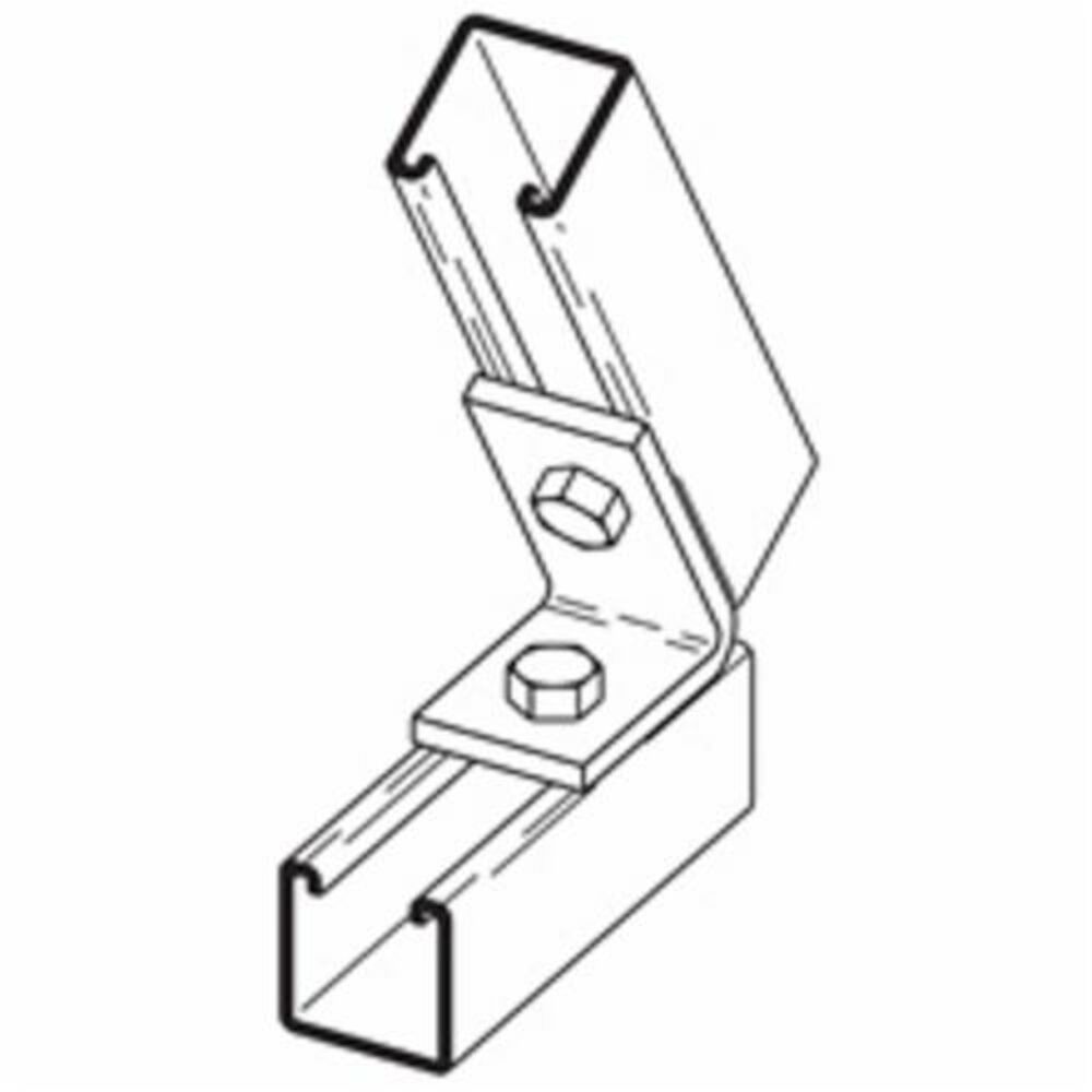 B-Line B159GRN Closed Angle, 2 Holes, 60 deg Bend, Steel