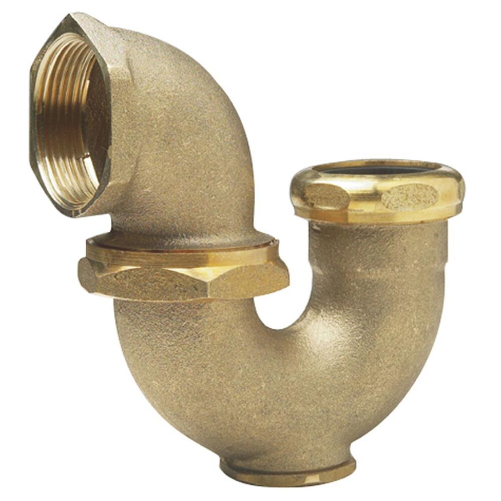 240-09648R104 Regulation Trap With Cleanout Plug, 1-1/2" Nominal, IPS, Cast Brass, Domestic
