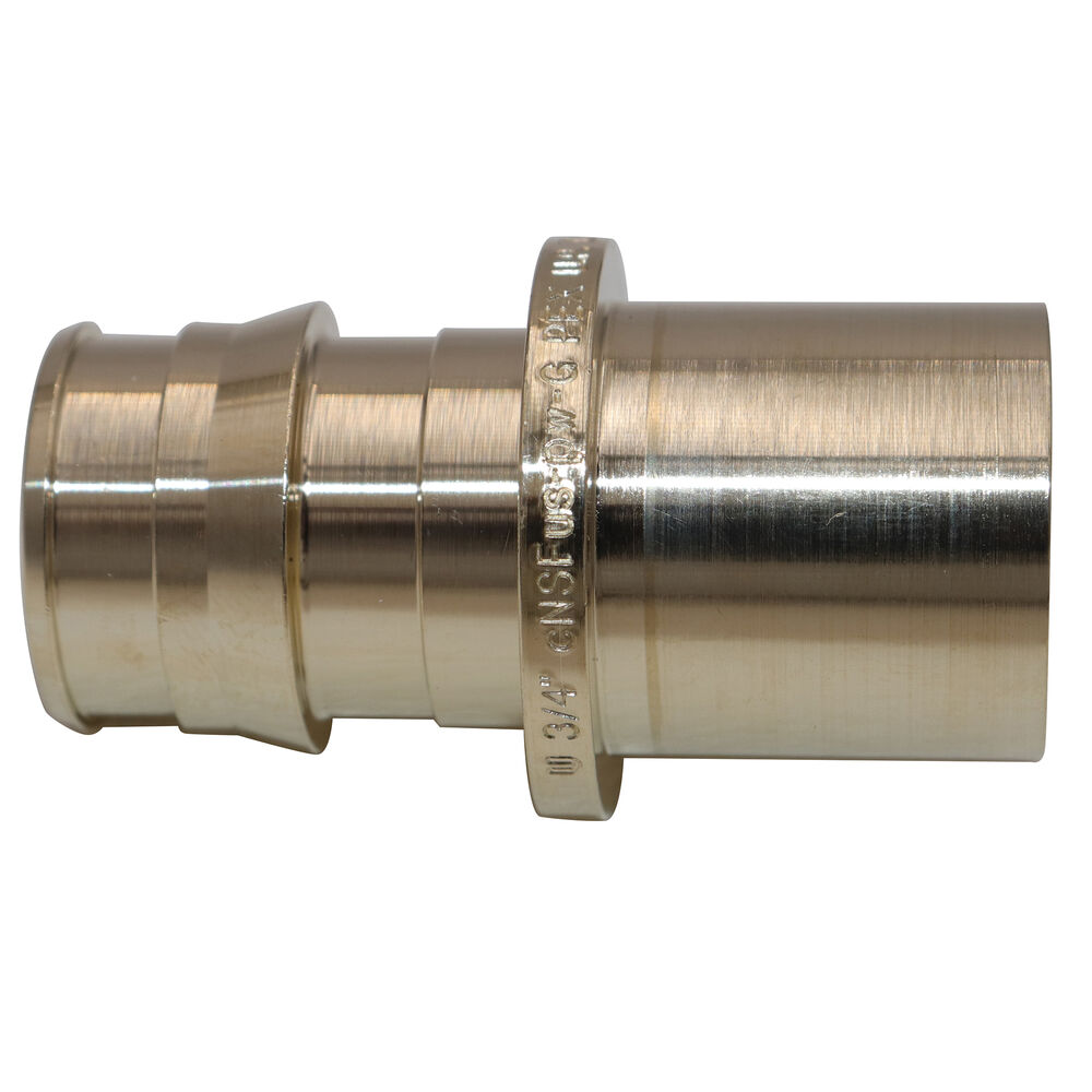 Uponor LF4507575 Brass Sweat Fitting Adapter, 3/4" F1960 Cold Expansion PEX x Copper Sweat