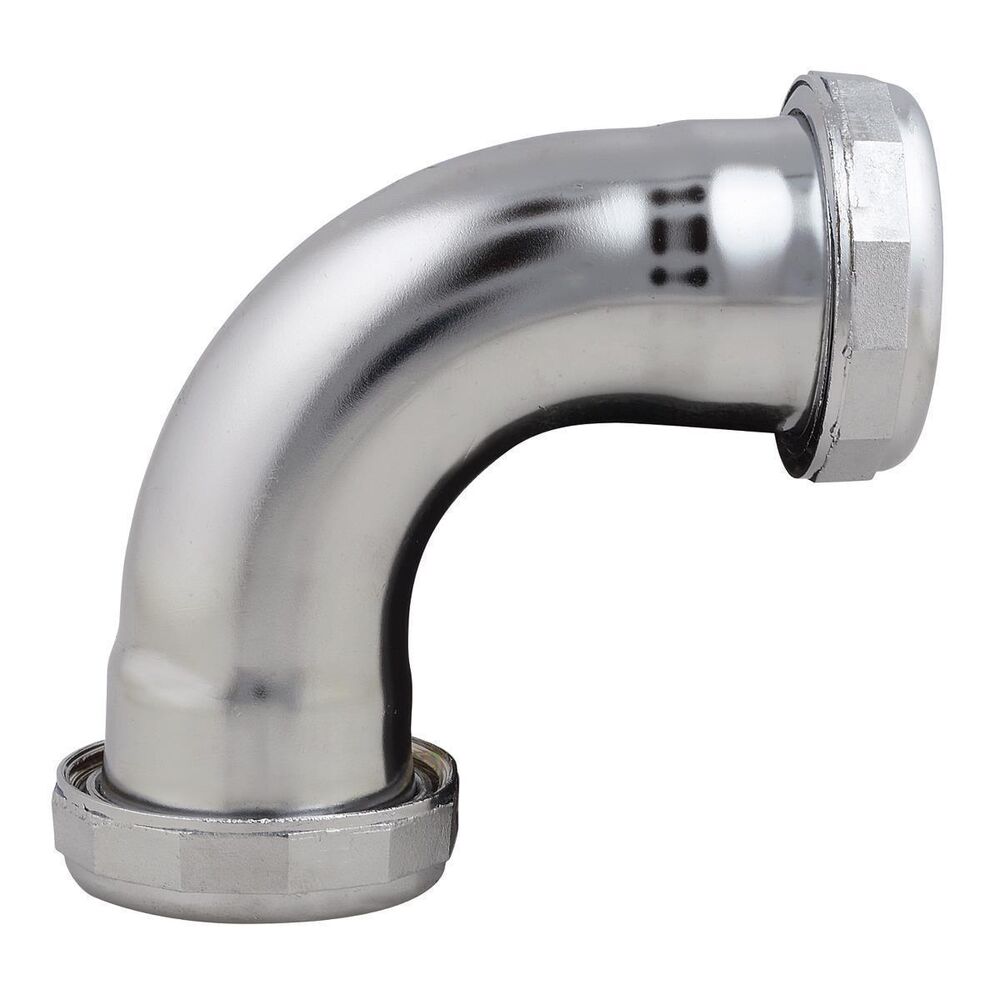 240-8251C25 Elbow, 1-1/4" Slip Joint Nominal, 90 deg, Chrome Plated, Domestic