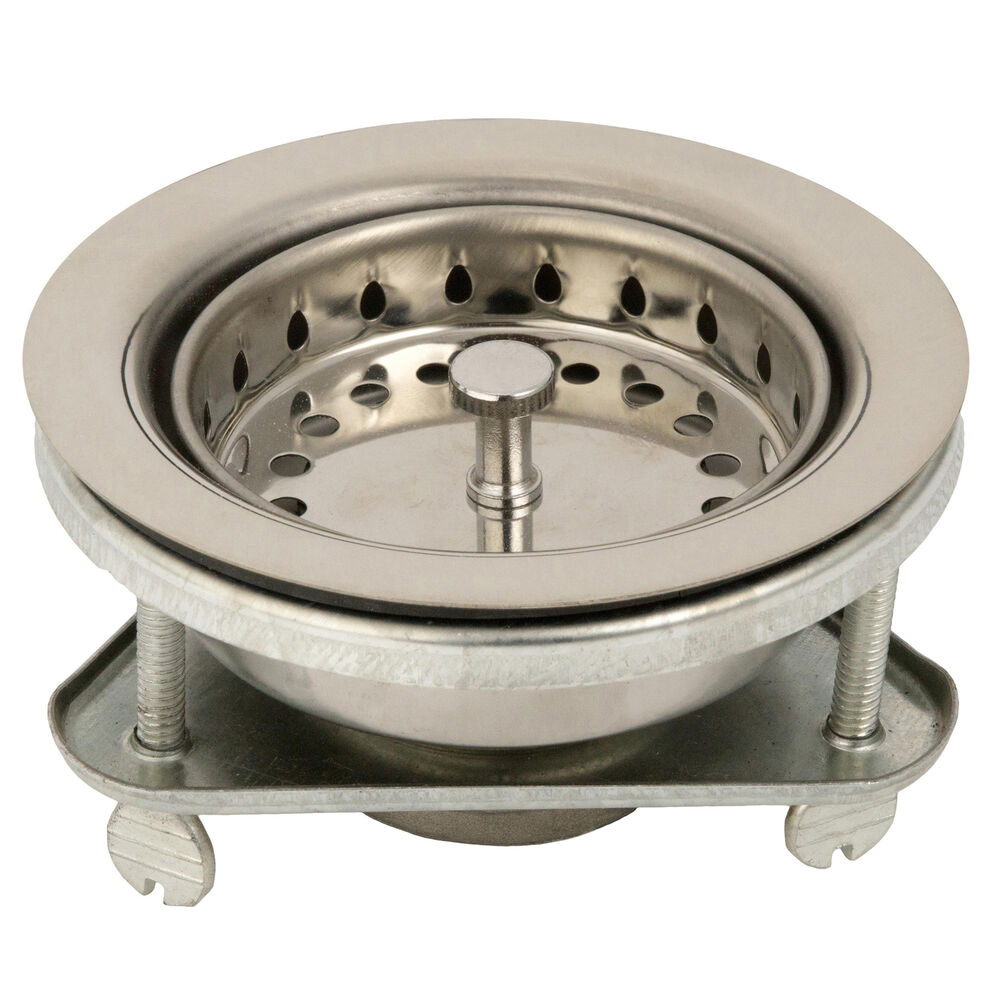 Eez-On™ 245-16460C04 Sink Strainer, Chrome Plated