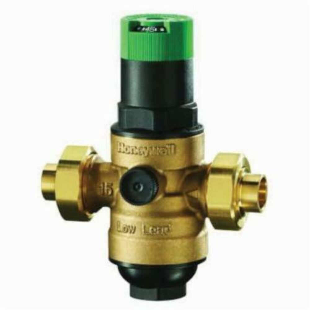 Honeywell Dial Set® DS06-101-SUS-LF/U Low Lead Pressure Regulating Valve, 3/4 in, FNPT, 250 psi, Bronze Body