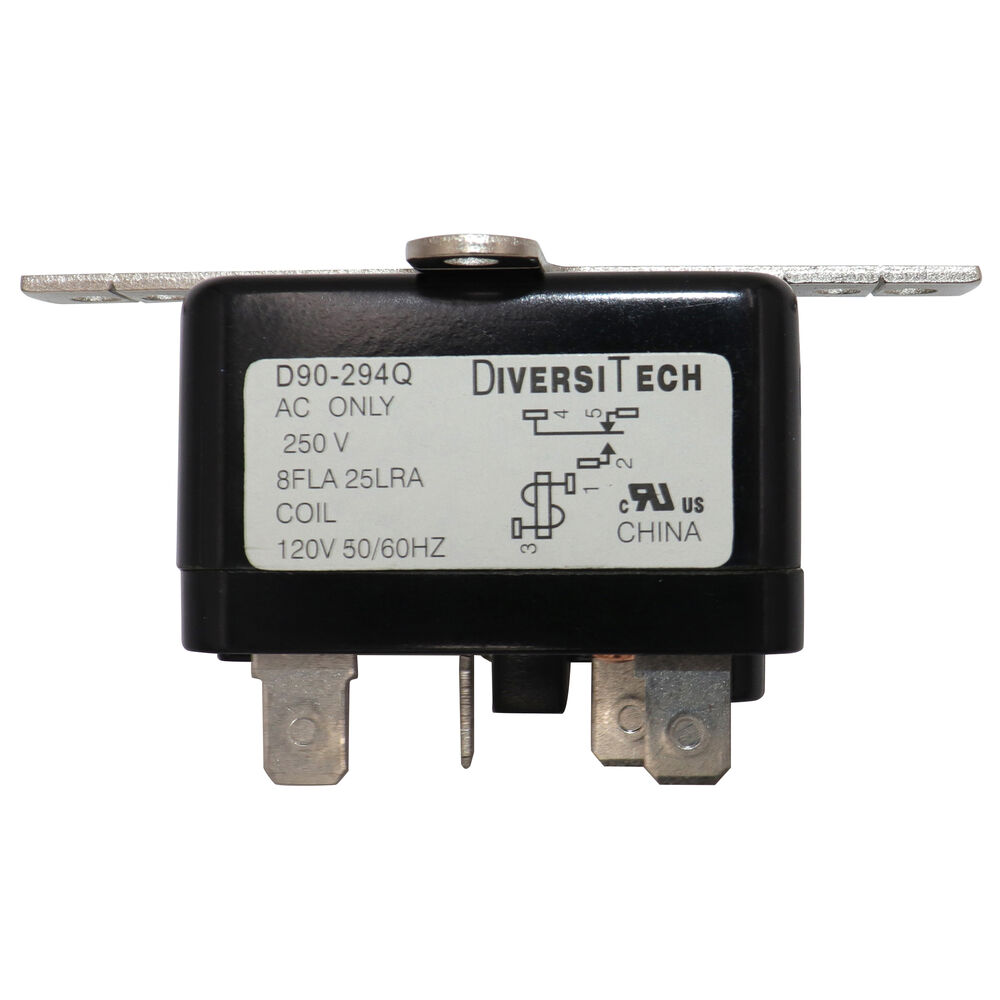 Diversitech D90-294Q 8400 General Purpose Relay, 8/8 A, SPDT Contact