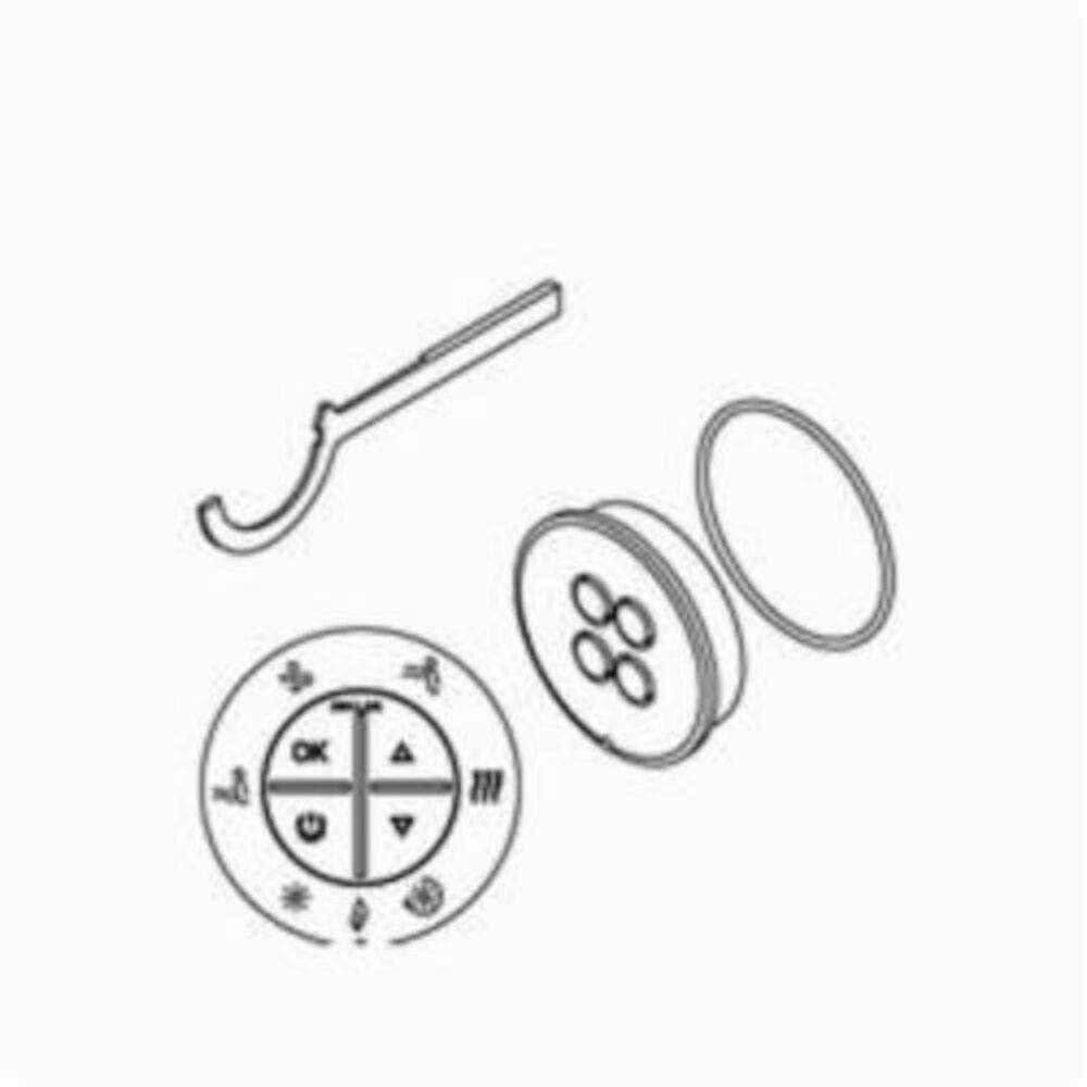 Kohler® 1020678-E-0 Flagship Massage Cover/Circuit Board Assembly, White